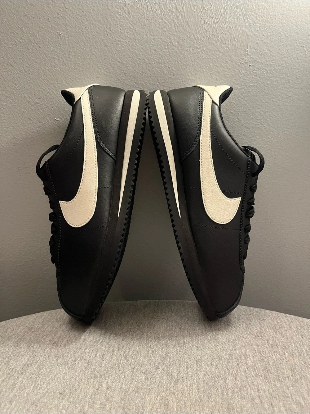 Nike Cortez Black Pale Ivory Sneaker Women's Size 8.5 DN1791-006 - Picture 8 of 11